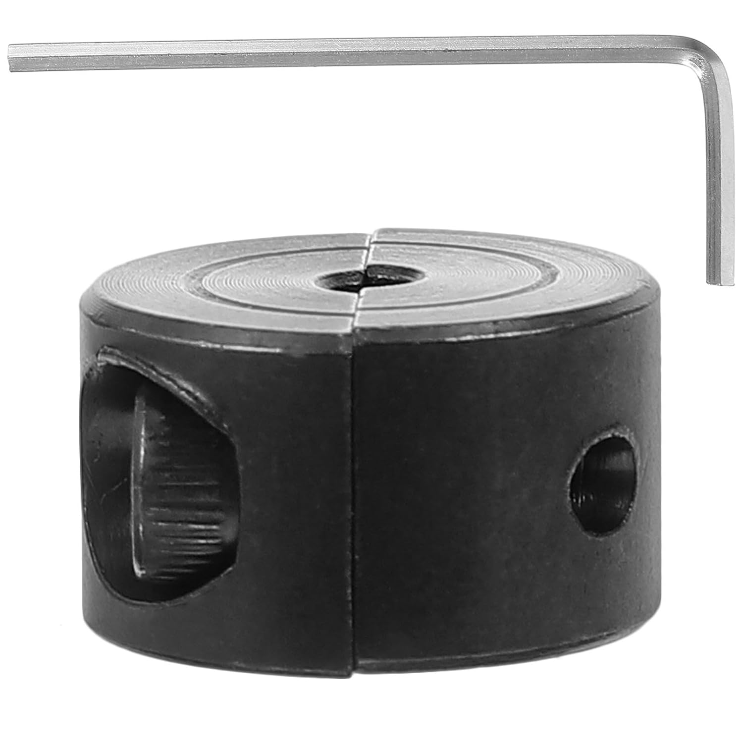 WOONEKY Stainless Steel Shaft Collar Clamp and Noise Reducing Anti-Sinking Clamp Ring Sturdy Black Clamp-on Shaft Ring Random Color for Office Chair Replacement for Gaming Chair Cylinder