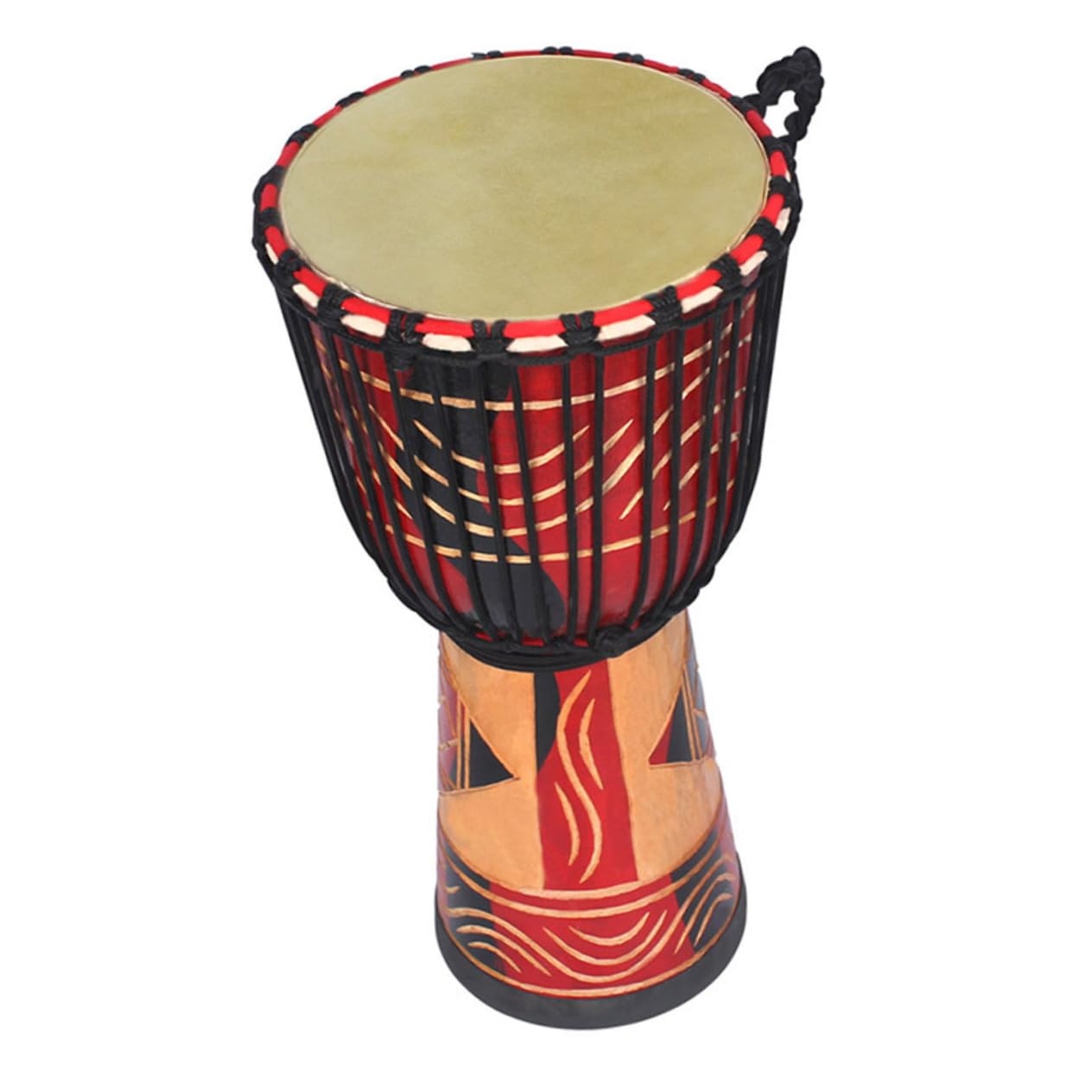 Medium Length Apron with Pouch Pockets 22w x 24l - red conga drums Musical Instruments