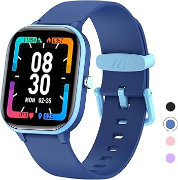 Fitness Tracker Montre Pour Enfants, Montre Intelligente Étanche Ip68 Avec  19 Modes De Sport, Podomètre, Fréquence Cardiaque, Moniteur De Sommeil,  Excellent Cadeau Pour Garçons Adolescents 6-16 (Bleu) : Amazon.fr: High-Tech