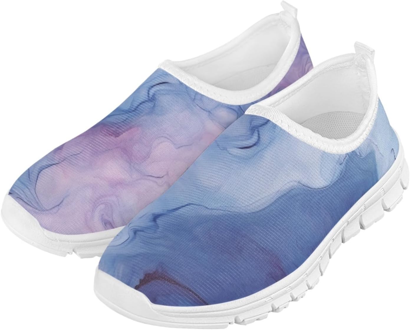 Lightweight Breathable Sneakers for Kids Cute Gradient Barefoot Kids Slip On Shoes Funny Girls Daily Sneakers Casual Daily Wear Shoes for Girls Adapt to Different Environments