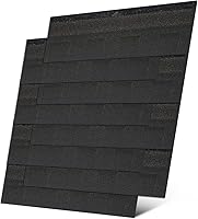 CIPER Black Architectural Asphalt Roofing Shingles 8-Pack 39.4x13.4in Wind-Resistant for Sheds Houses DIY Repairs