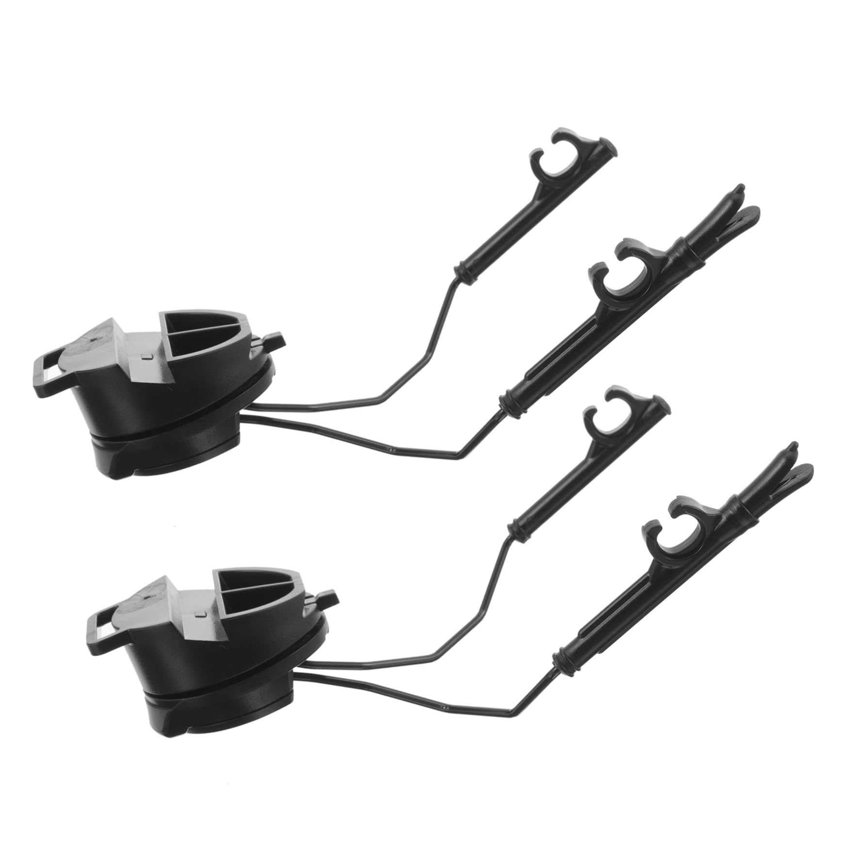 BESPORTBLE 1 Pair Outdoor Helmet Rail Headphone Holder of Replaceable Helmet Adapter for Easy Access and Storage Space Saving Design for Daily Use