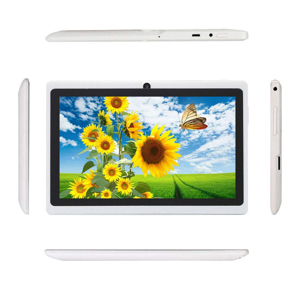 New Cheap 7" Quad Core Android 4.4 Tablet PC 1+16GB Bluetooth Dual Cam White