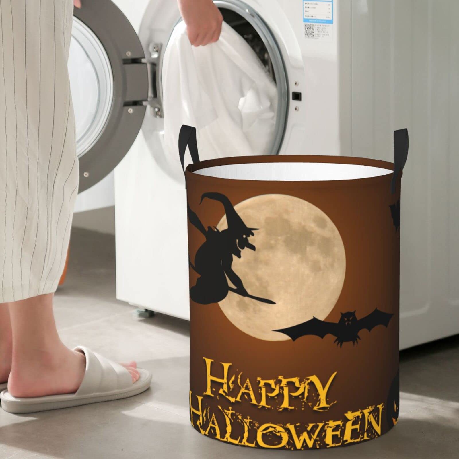 Halloween Wit Skelet wasmand inklapbare en waterdichte opbergbak met
