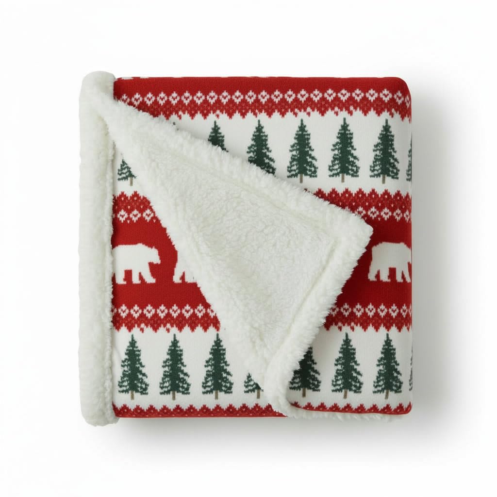 Eddie Bauer Grizzly Peak Throw, Dark Red