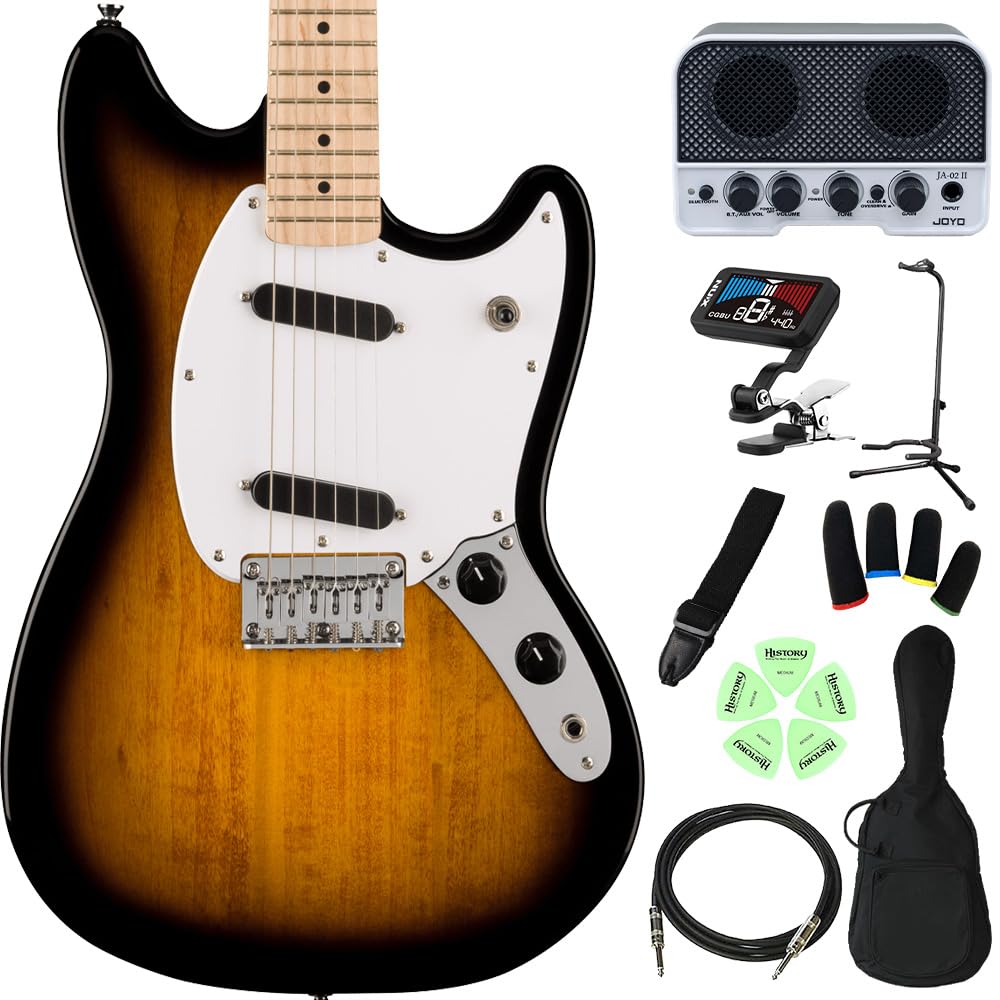 Squier ムスタング エレキギター Squier by Fender SONIC MUSTANG HH Flash Pink エレキギター初心者14