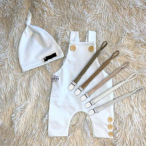 Pacifier Clip For Boys And Girls Binky Holder Pacifier Holder Leash Smoother Clip Handmade Braided Fits All Pacifiers -Modern Unisex Baby Birthdays Gift（5 Pack） #TOP5