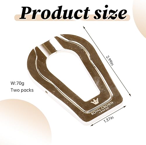 Miniatura 2 de Soporte para tubos, acero inoxidable, plegable portátil, dorado, paquete de 2