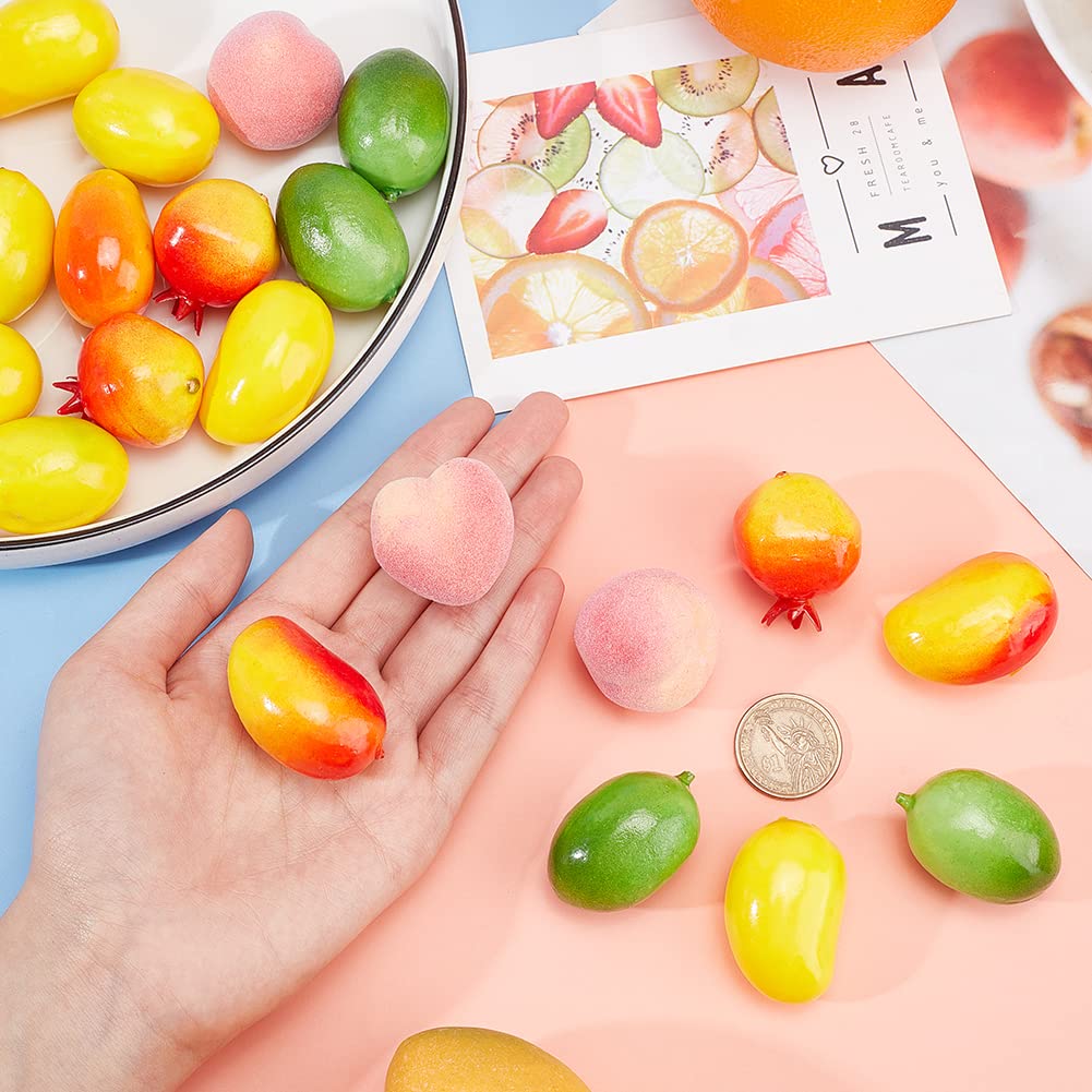 Mini Citrons Artificiels En Résine - Lot De 6 Pour Décoration Maison De Poupée, Centre De Table, Photos Ou Déco Intérieure - 2