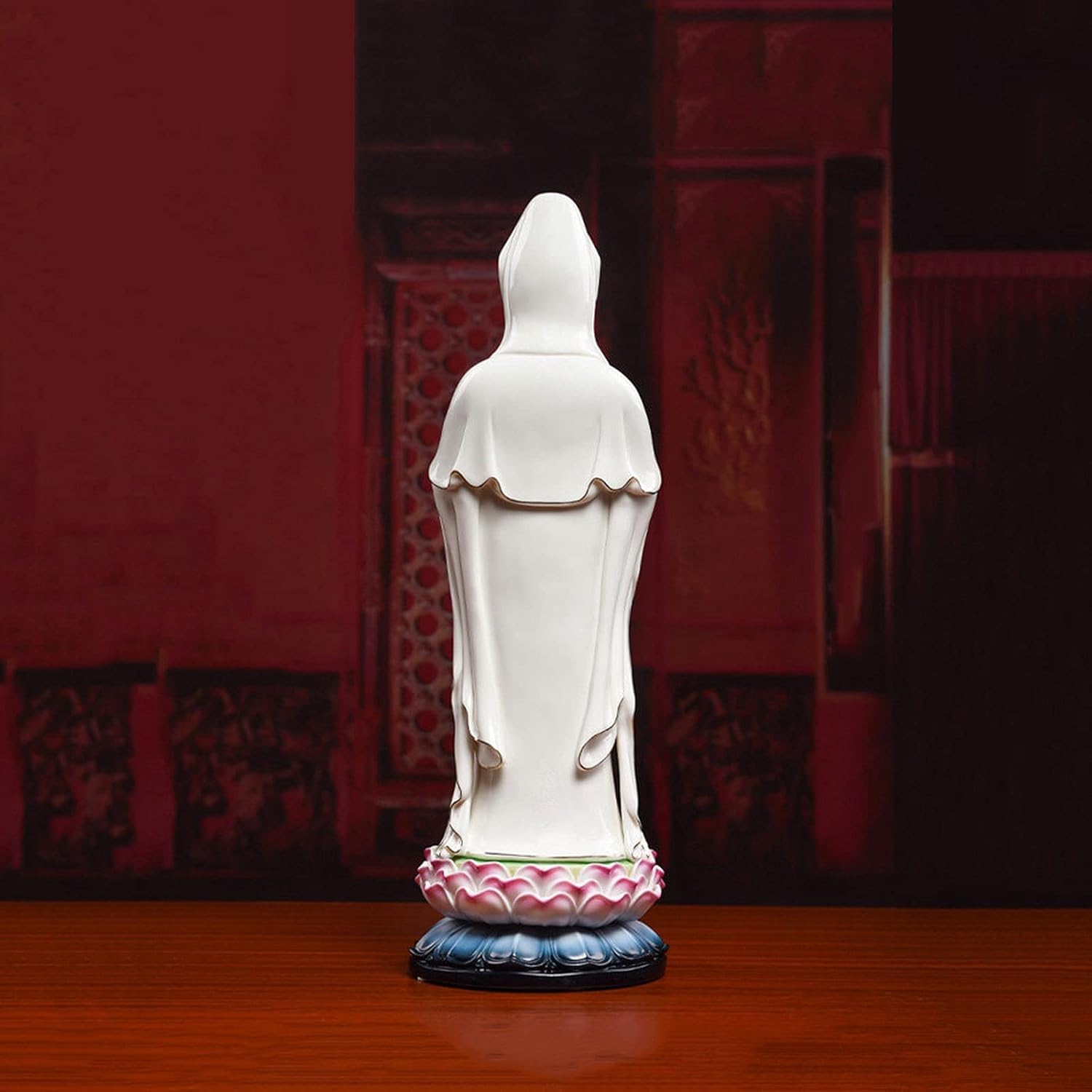 Estatua de cerámica de Buda Guanyin para decoración Zen, estatuilla de Buda, Escultura de Regalos de felicitación de inauguración de la casa