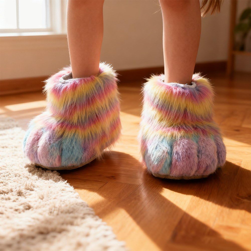 Fuzzy Animal kapcie futrzane na Halloween, Cosplay, akcesoria dla dorosłych i dzieci