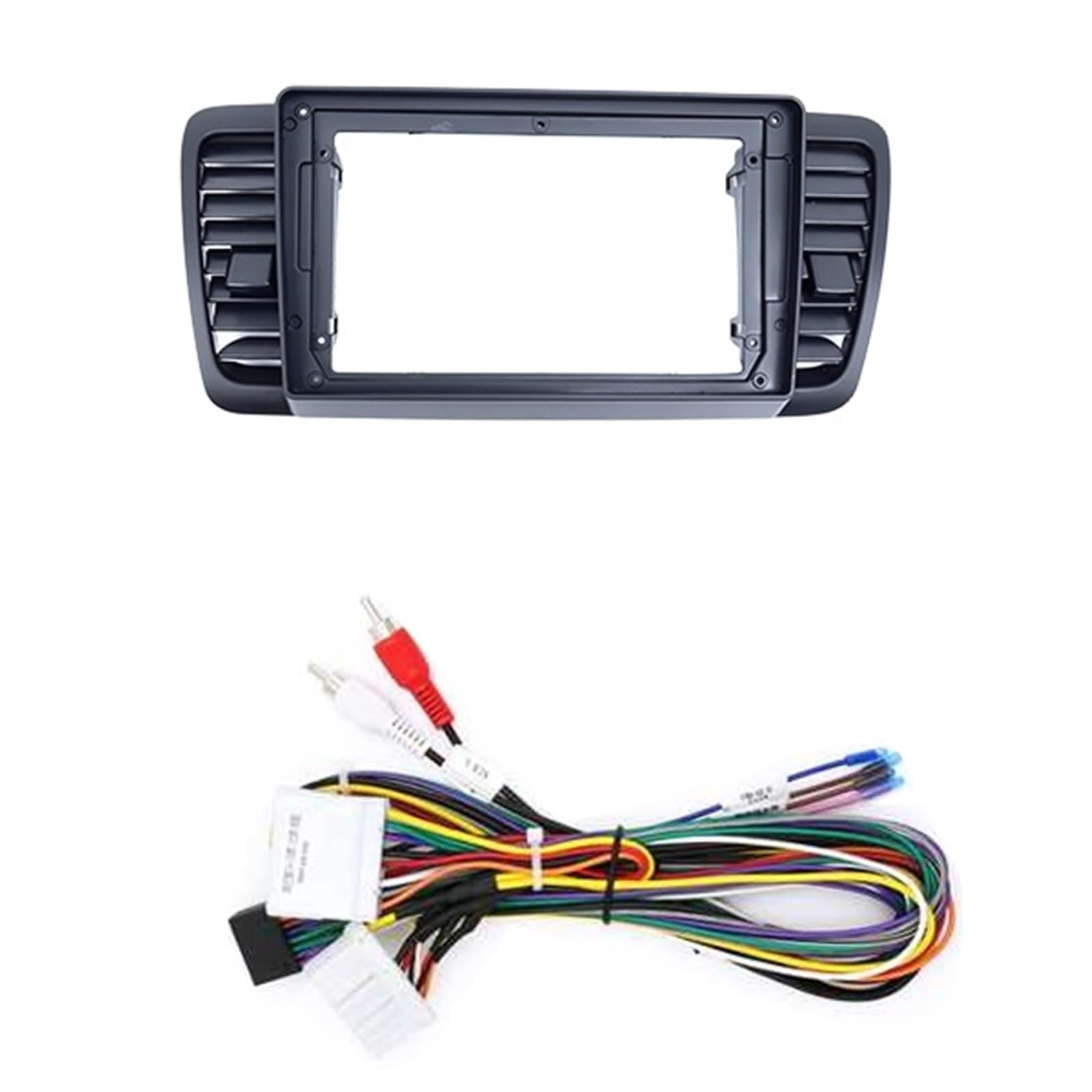 Car Radio Frame Kit Fit for Subaru Legacy/Outback 2004-2009 Car Radio Frame Fascia Panel Dashboard Mounting Bracket Adapter Radio Adapter(Set B)