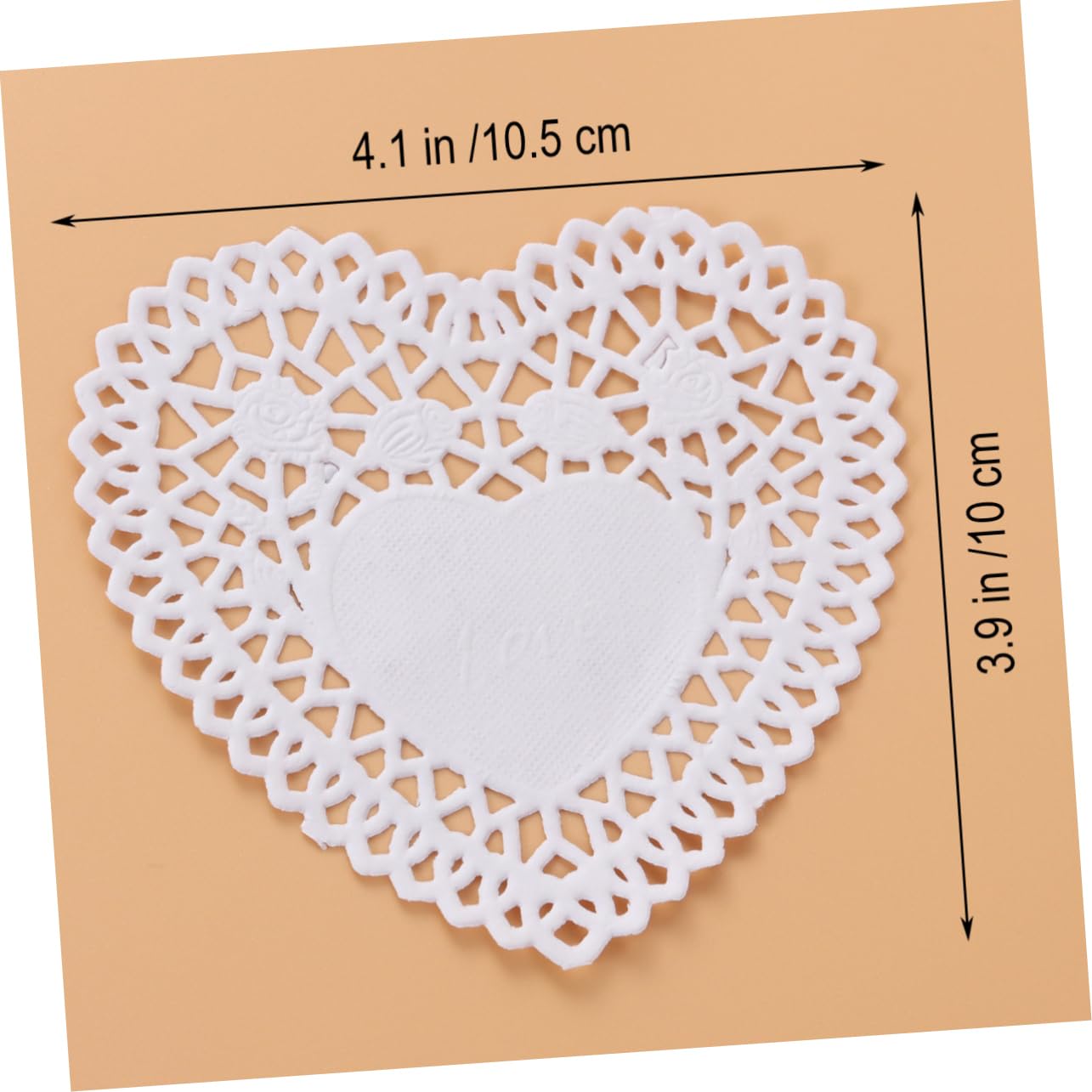 GRIRIW 250pcs White Paper Doilies 4 Inch Cake Baking Paper Mats Diy Lace Food Doilies for Wedding Oil Proof Floral Cake for Dessert
