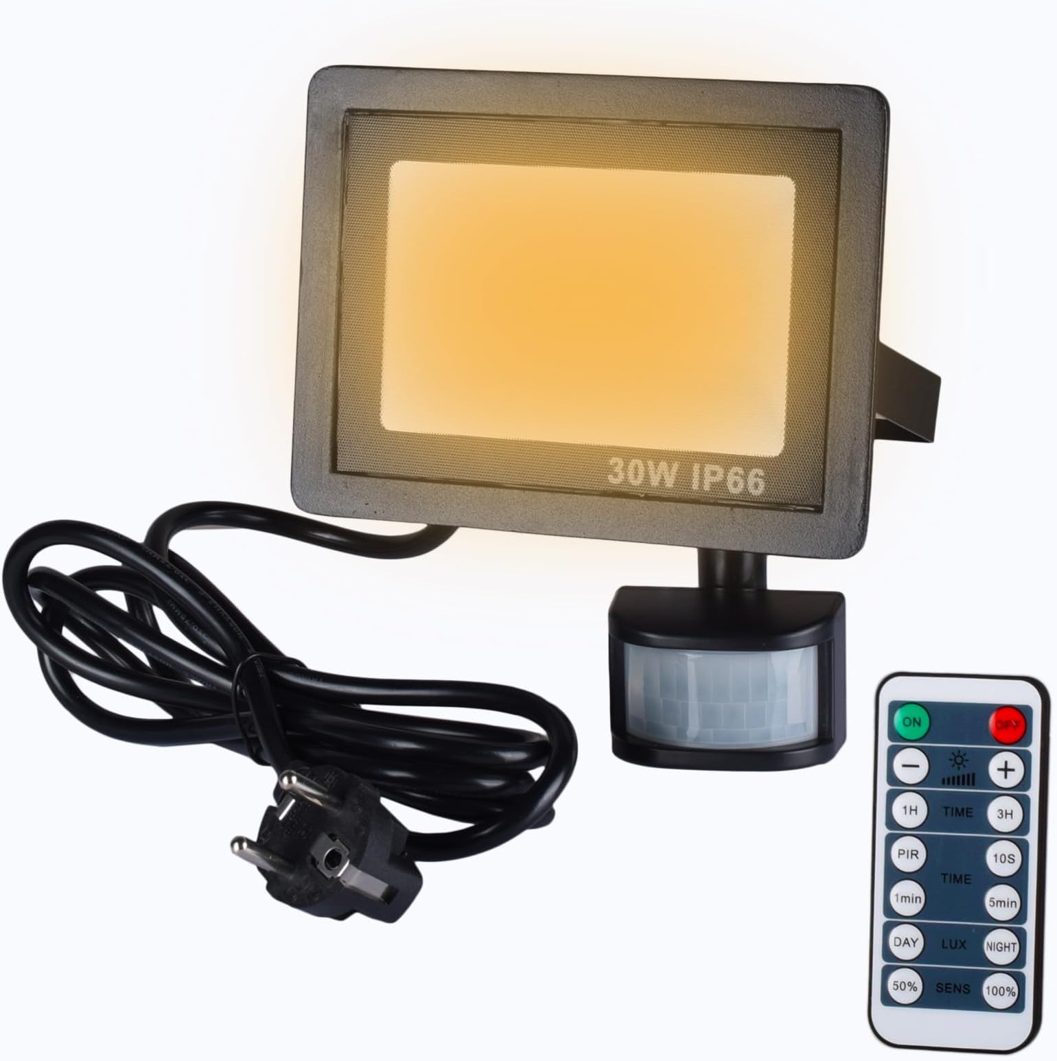 MEIKEE 35W LED Strahler mit Bewegungsmelder Außen Fernbedienung 350