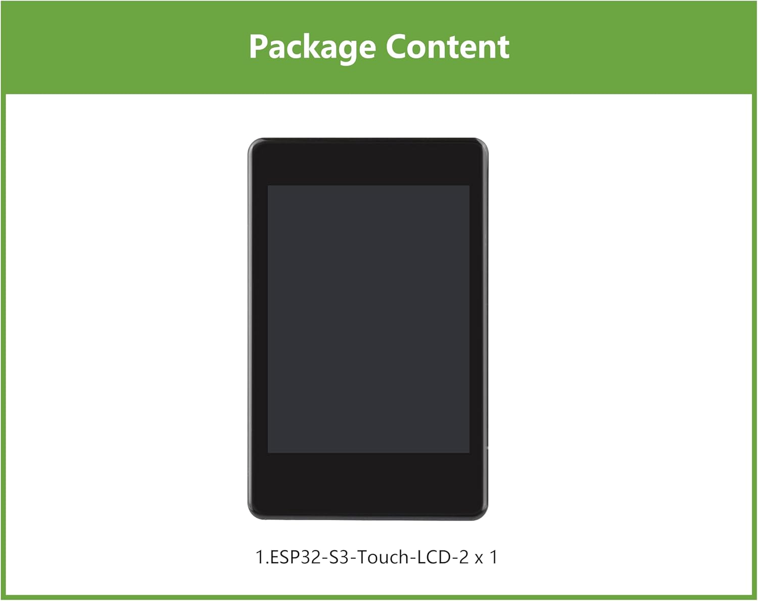 ESP32-S3 2inch Capacitive Touch Display Development Board, Onboard 2inch IPS Touchscreen 240x320 Pixels, 32-bit LX7 Dual-core Processor, Supports WiFi & Bluetooth (Without Camera Module)