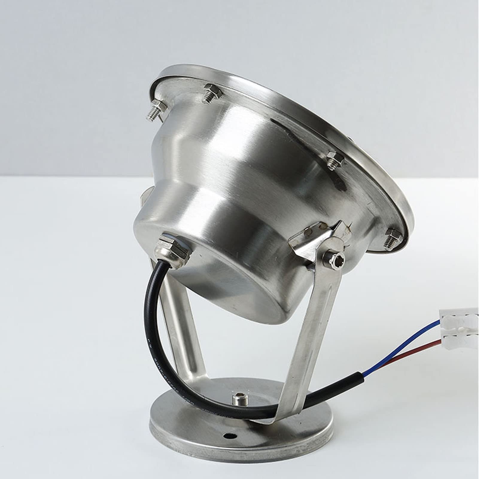LED Luces De Fuentes Subacuáticas, Giratorio Luz De Estanque Impermeable IP68 Luz De La Piscina para Acuario Jardín Cascadas Tanque De Peces Lámpara Subacuática (Color : Warm White, Size : 24