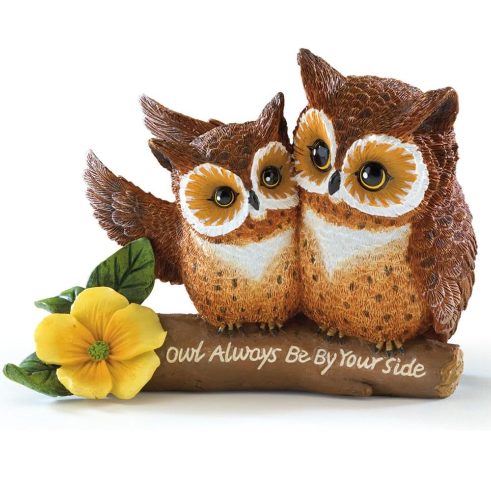 The Bradford Exchange Owl Figurine Always Be by Your Side by Kayomi Harai 3.5"-Inches