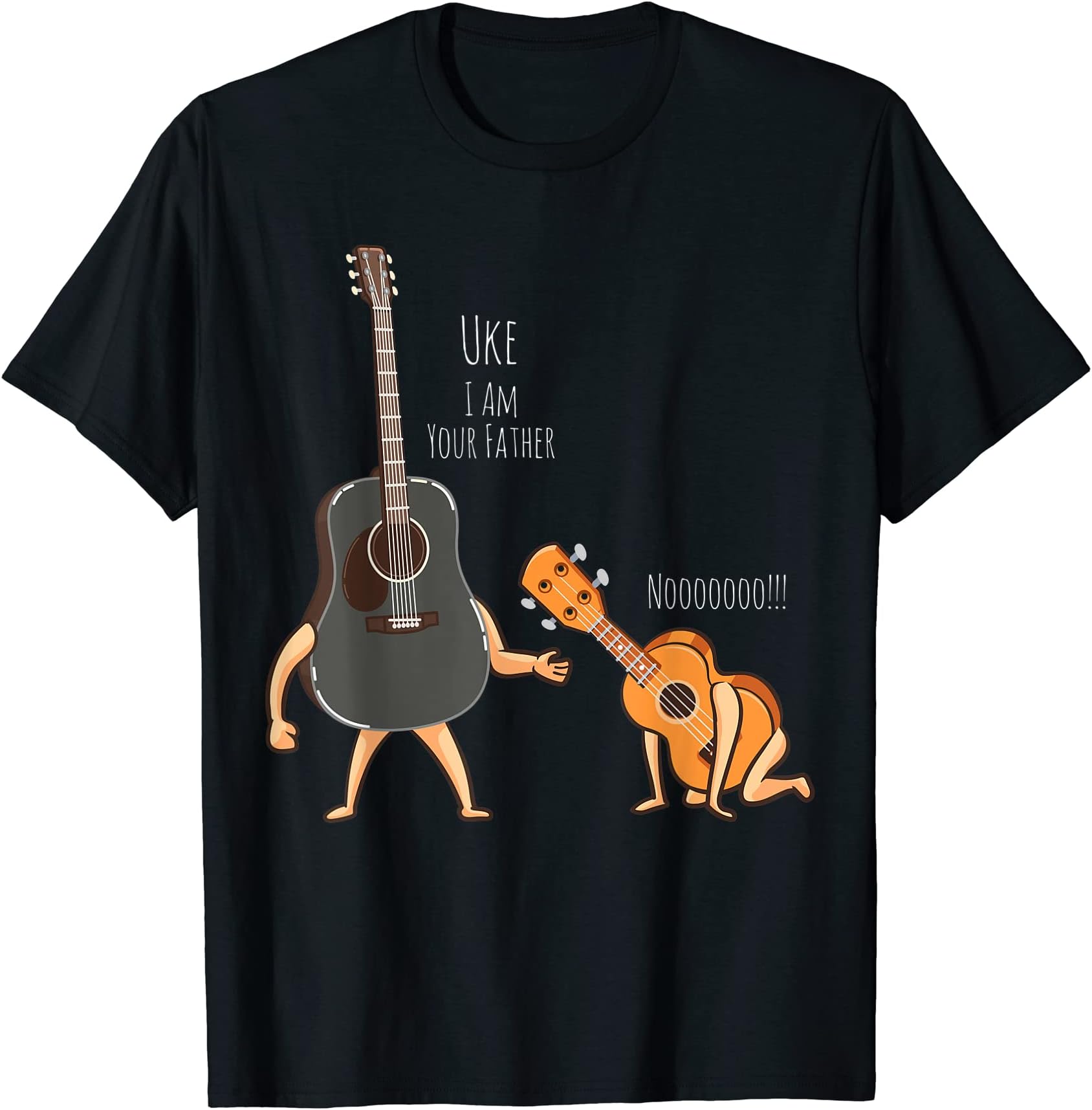 Cool Father and Son Guitarist Player Graphic QuoteUke I am Your Father Guitar Ukulele Music Hilarious Gift T-Shirt
