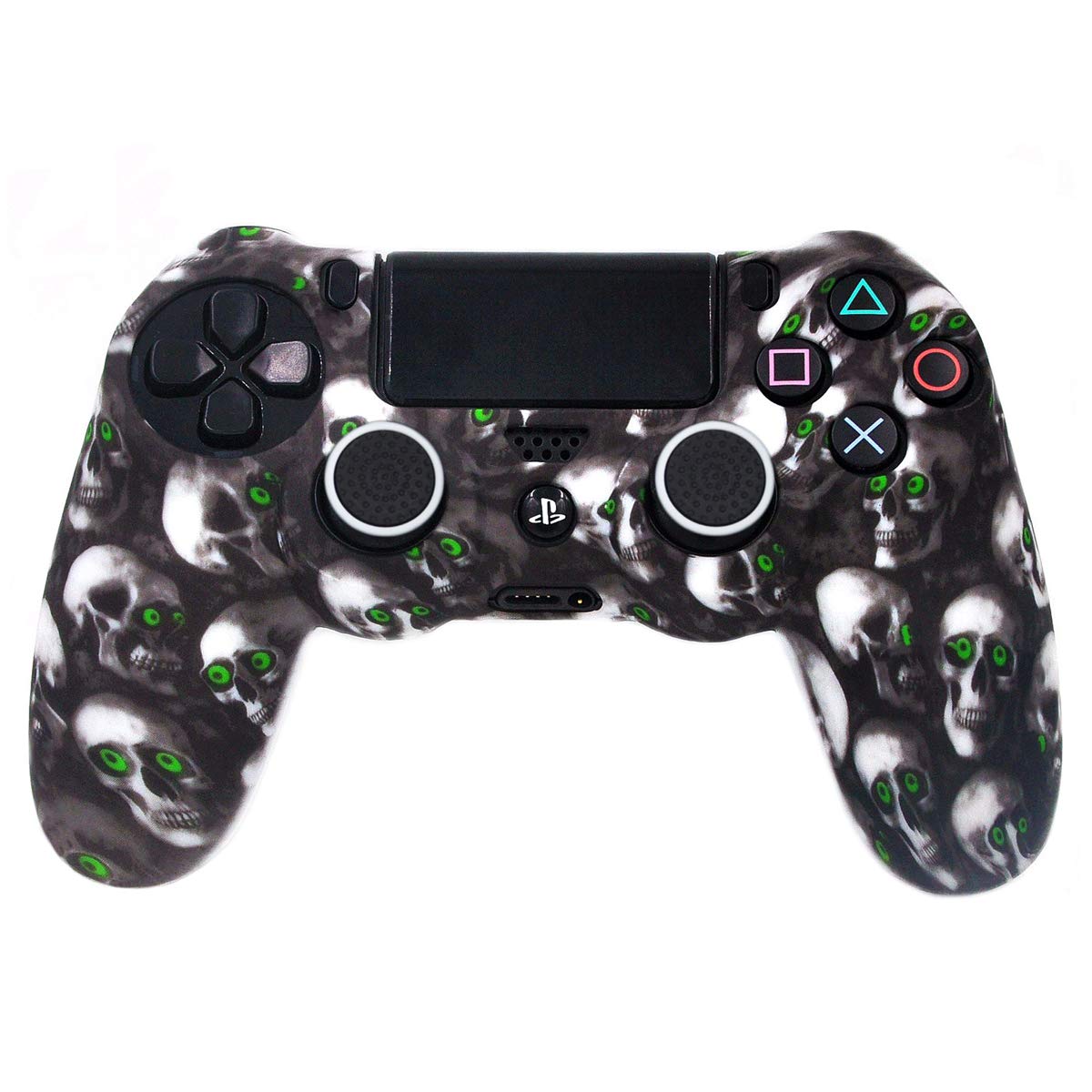 Schutzhülle für Controller PS4 / Slim / Pro, Silikon, rutschfest skull 2.0