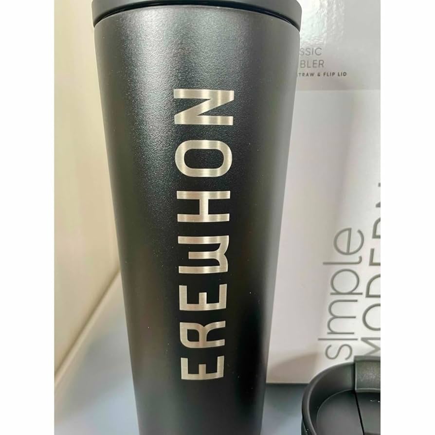 【eLLa_selectshop】ワインカップ プルオーバー　ブラック 日本製 Amazon | 日本未発売 高級オーガスーパー EREWHON タンブラー