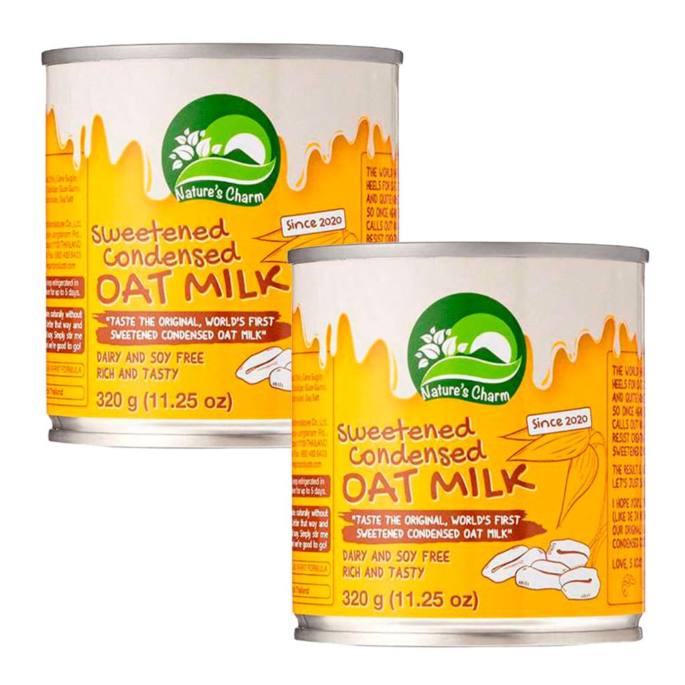 Leche condensada de avena vegetal 250 ml Pack 2 latas 2x250 ml alternativa cremosa para repostería