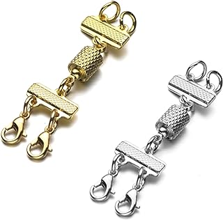 Zpsolution Necklace Connectors for Multiple Necklace, Layered Necklace Clasps for Layered Look Without Getting Tangled