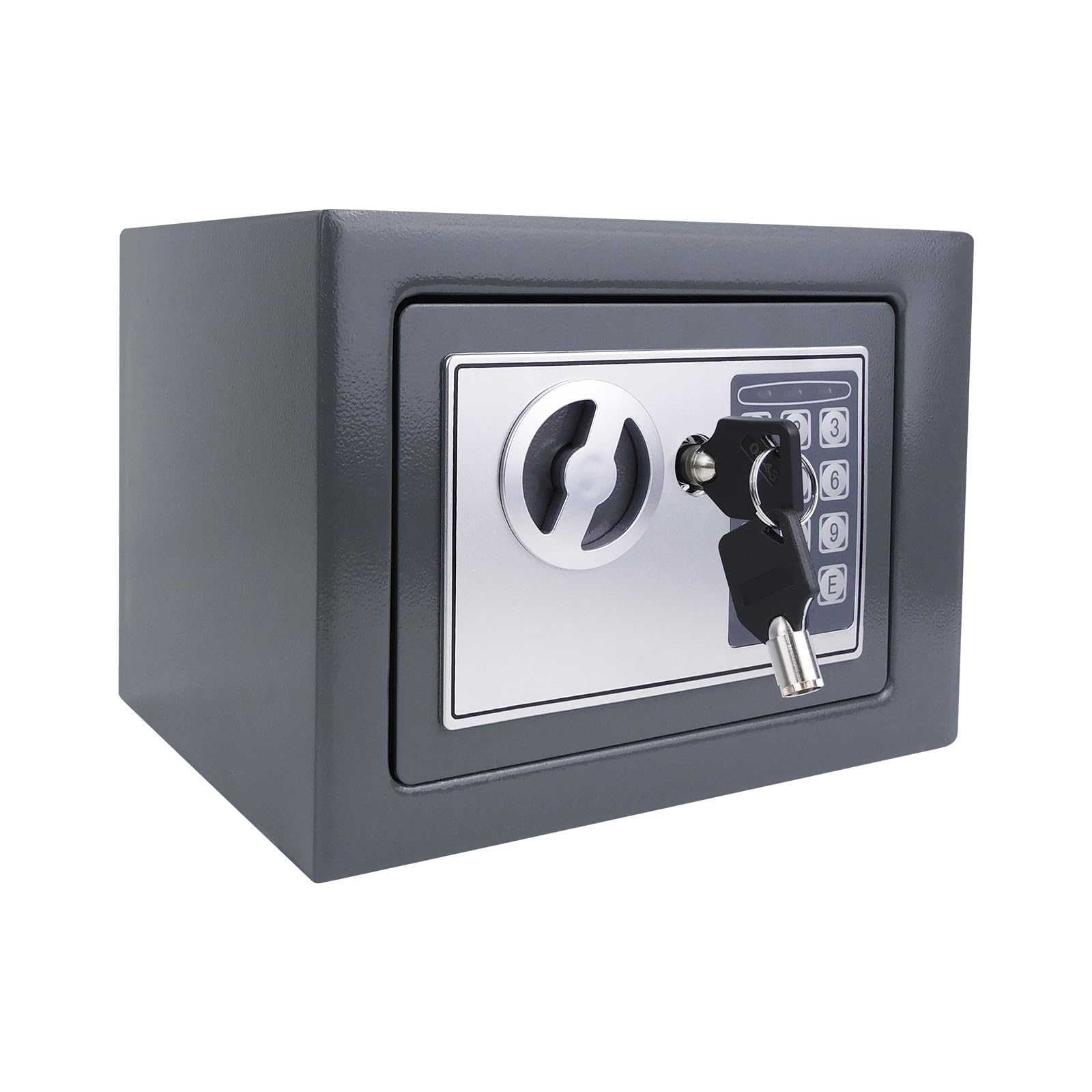 Safe 4.6 L Fireproof Waterproof Money Box Secure Digital Steel Safe Electronic High Security Home Office Money Safety Box Gray