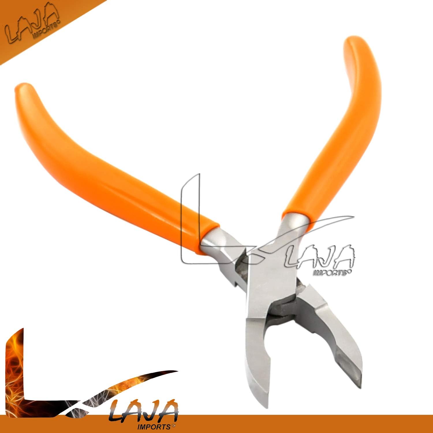 Orange Dip Ring Closing Pliers 16cm Body Piercing Captive Bead Loop Closer Hoop Jewelry Tools