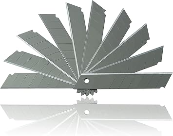 T TOVIA 200-Pack 25MM Utility Knife Blades, Office Knife SK5 Slitting Blades for Retractable Box Cutters and Knives