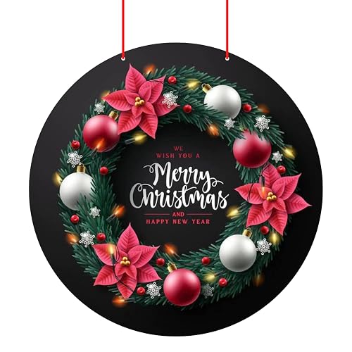 Webelkart®️ Premium Merry Christmas and Happy New Year Printed Wall