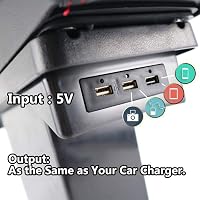 XUKEY Bőr Kartámasz Smart Fortwo Forfour 2014-2019 Középkonzol Tárolóval 5