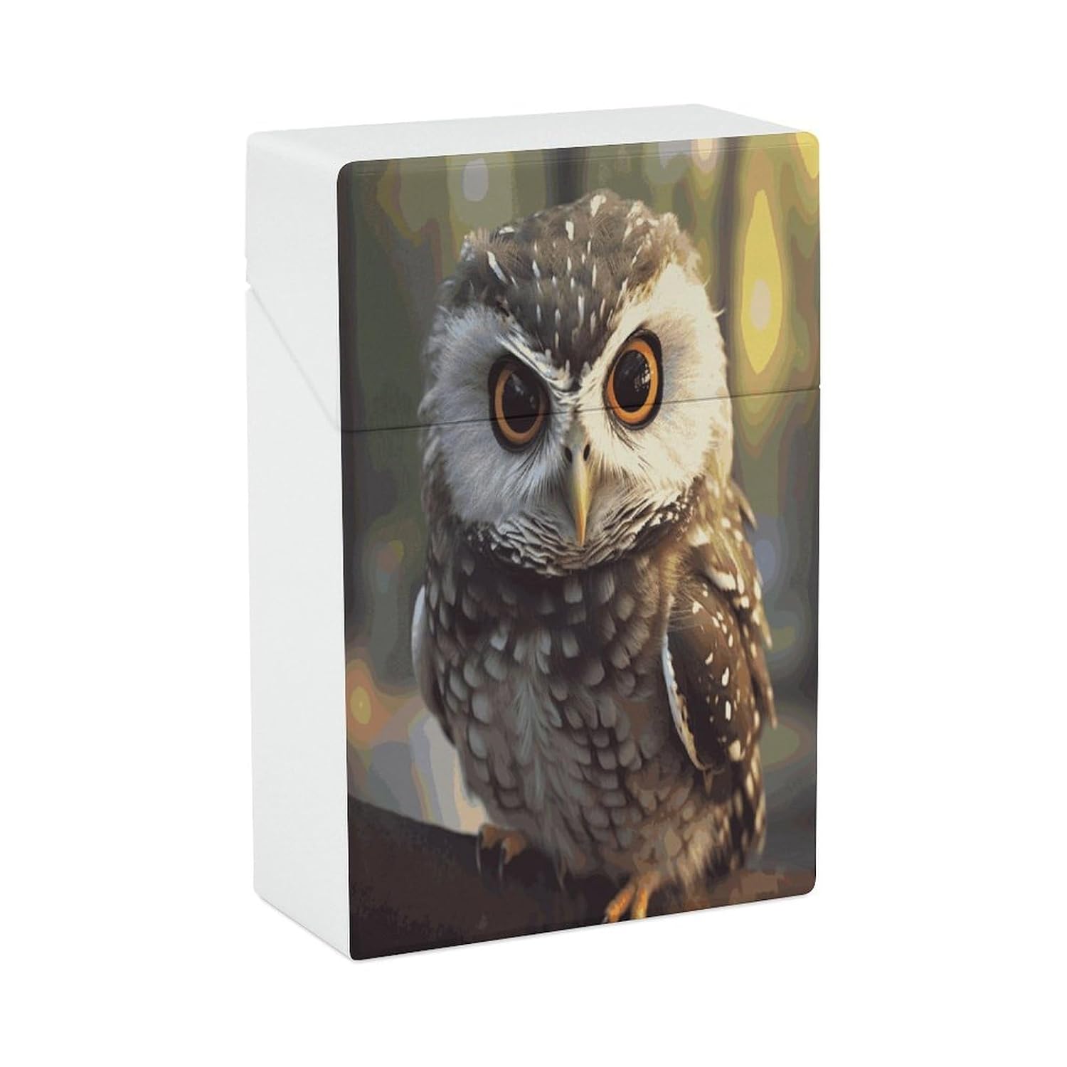 20PCS Cute Owl Cigarette Case Hard Shell for Men Women