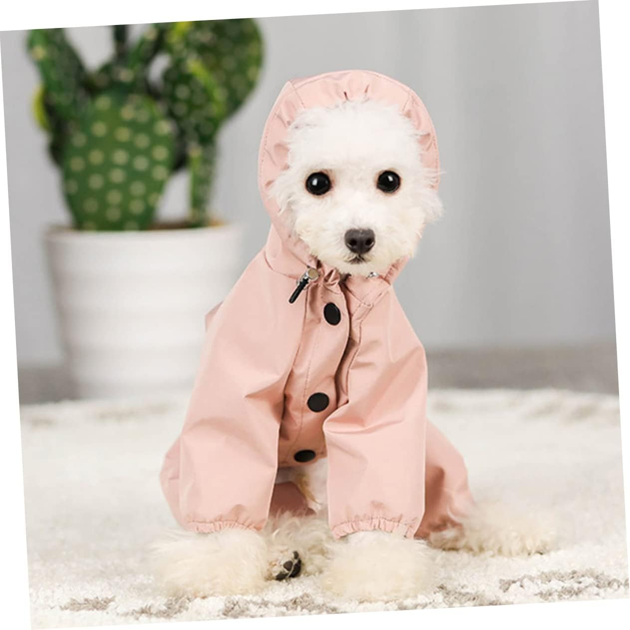 Angoily 3pcs Windproof Reflective Dog Raincoat Adjustable Drawstring Breathable Pet Hoodie for XL Dogs Stylish and Lightweight for Rainy Days