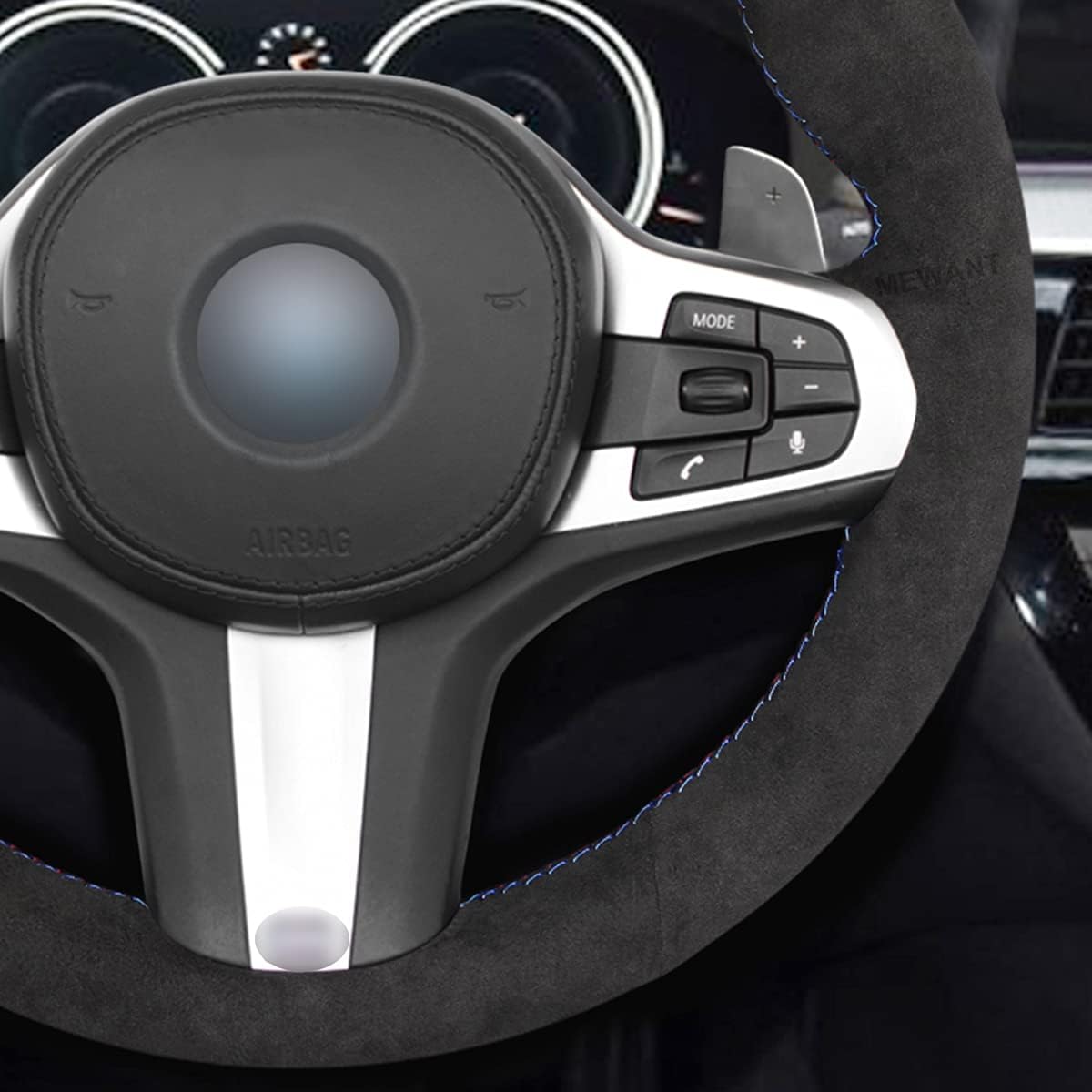 Buу 1 gеt 1 MEWANT Steering Wheel Cover Alcantara Hand-Stitched Car Steering Wrap for BMW 5 Series G30 G31 6 Series GT G32 7 Series G11 G12 X3 G01 X4 G02 X5 G05 Tесh Dеаlѕ 🔥 MEWANT Steering Wheel Cover Alcantara Hand-Stitched Car Steering Wrap for BMW 5 Series G30 G31 6 Series GT G32 7 Series G11 G12 X3 G01 X4 G02 X5 G05