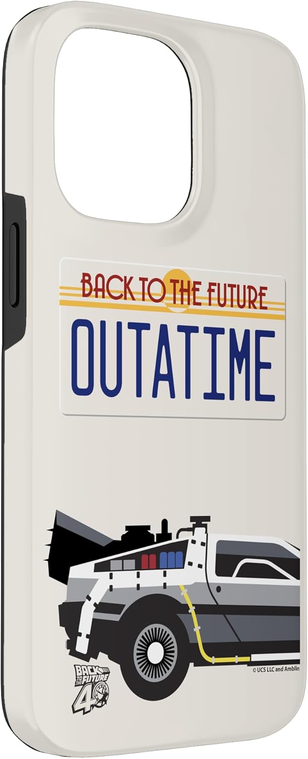 Back to the Future OUTATIME License Plate Case for iPhone 14 Pro Max