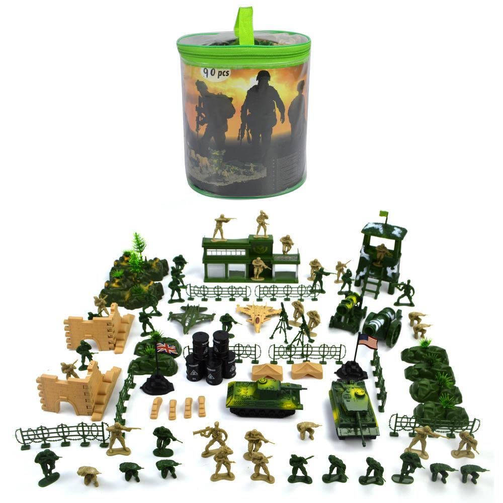 Buy ATORSE 90 Pieces Army Men Playset 5cm Soldier Action Figures