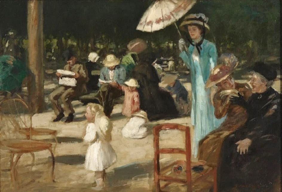 Image sur toile Au Jardin du Luxembourg pour créer un salon parisien élégant et lumineux