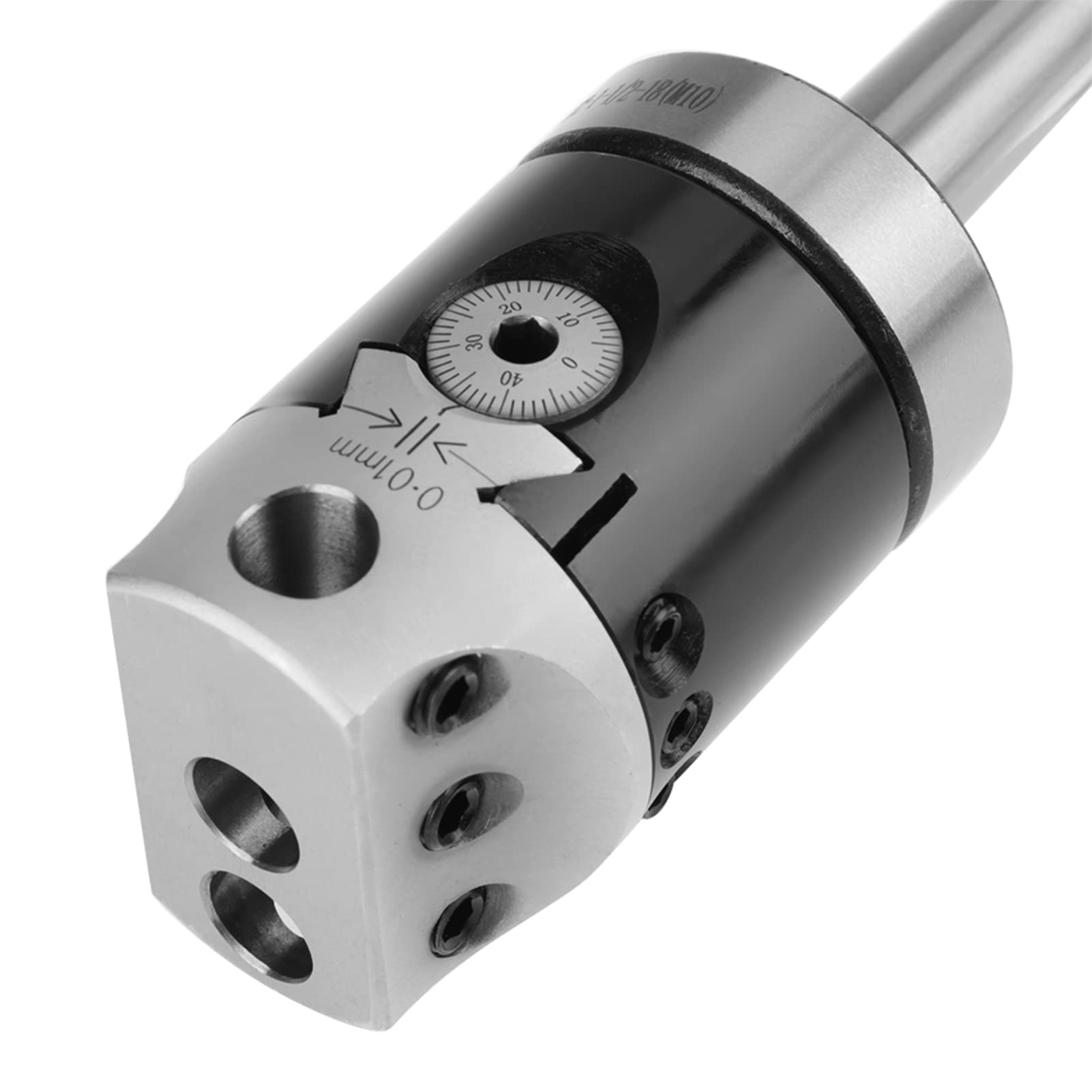 F1-12 Boring Head,CNC Milling Machine Accessories MT2 M10 F1-12 50mm Boring Head With 9pcs 12mm Boring Bars, Material, in Use