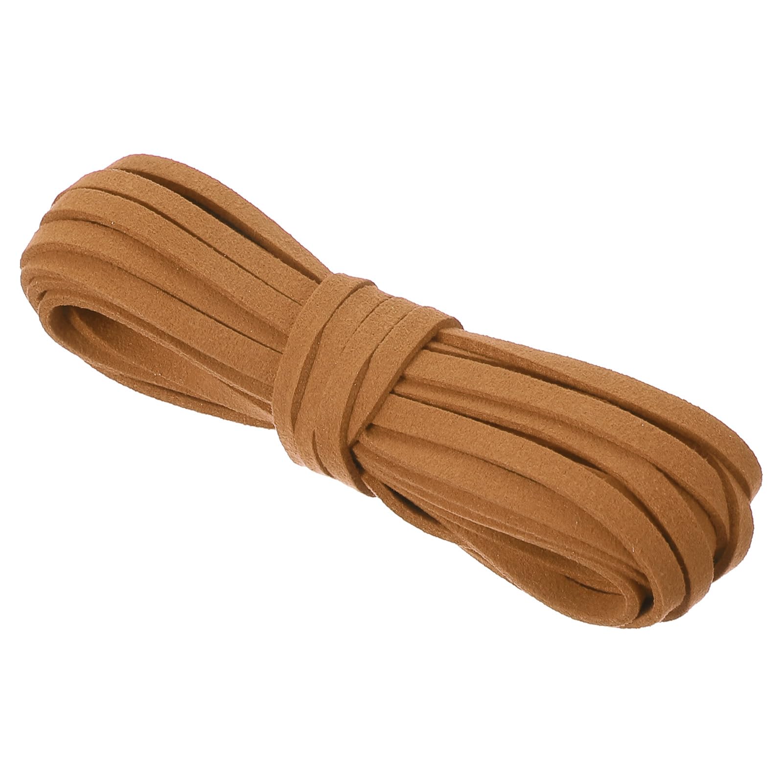 Cordón de gamuza sintética de 5mm PATIKIL, suave cinta amarilla de 5.5 yardas para bisutería DIY