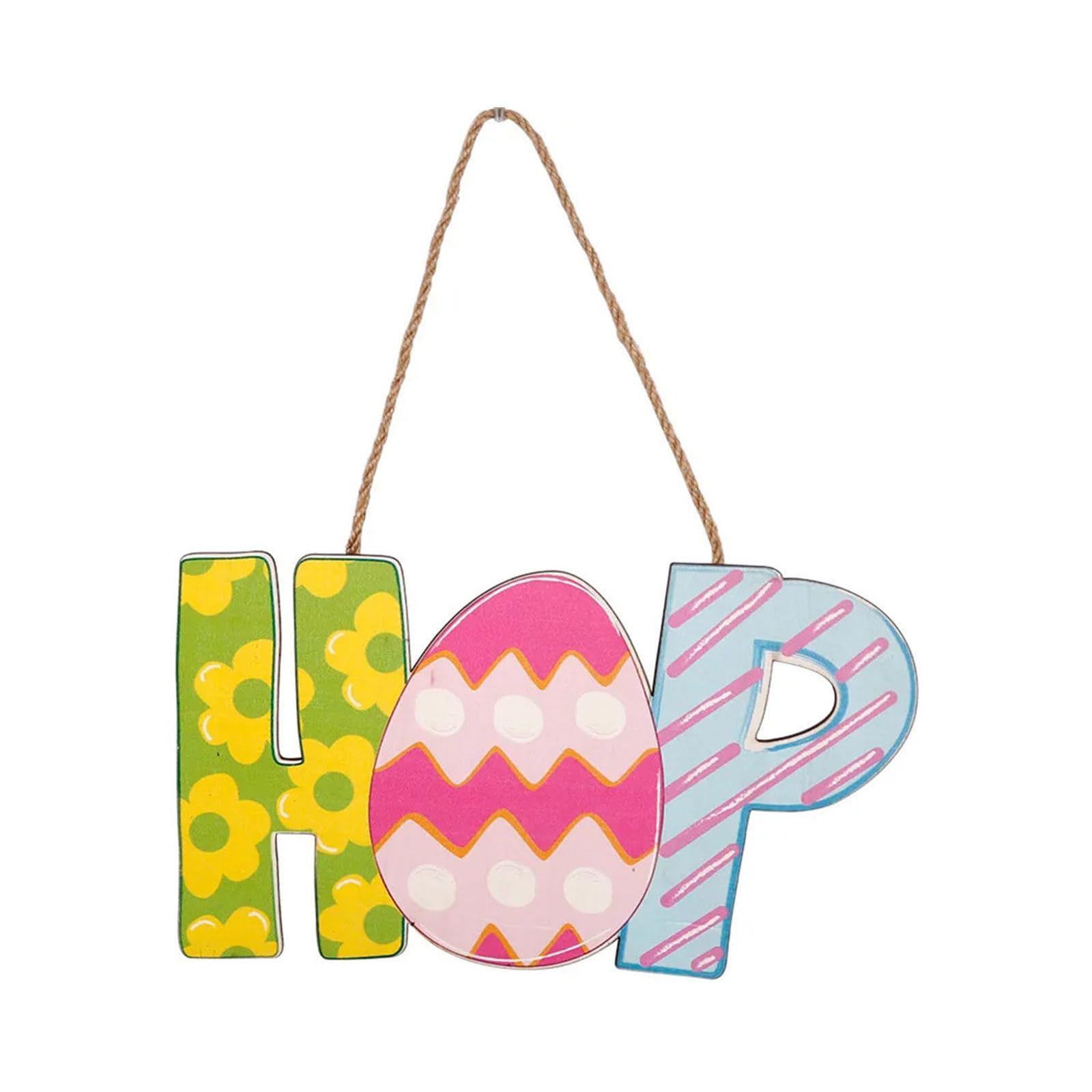 Elnwnnkc Wooden Door Sign Festival Easter Welcome Sign for Garden Wood for Easter Celebration Partys Supplies Wall Decorations