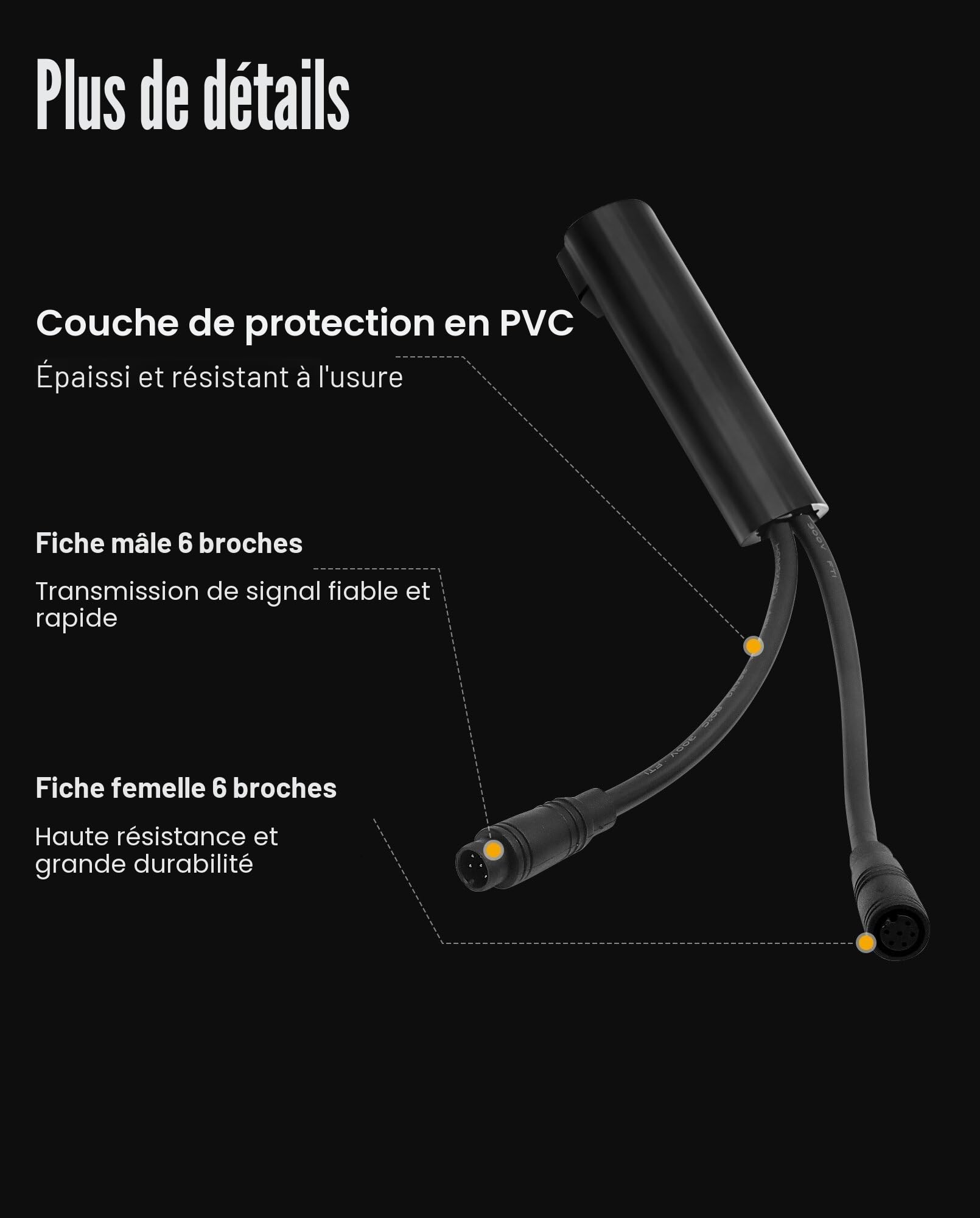 Câble de libération de Vitesse maximale de 35 km/h Personnalisé Compatible avec Segway Ninebot ZT3 PROE, Accessoires pour la Ligne de Vitesse de 35 km/h Conception Durable