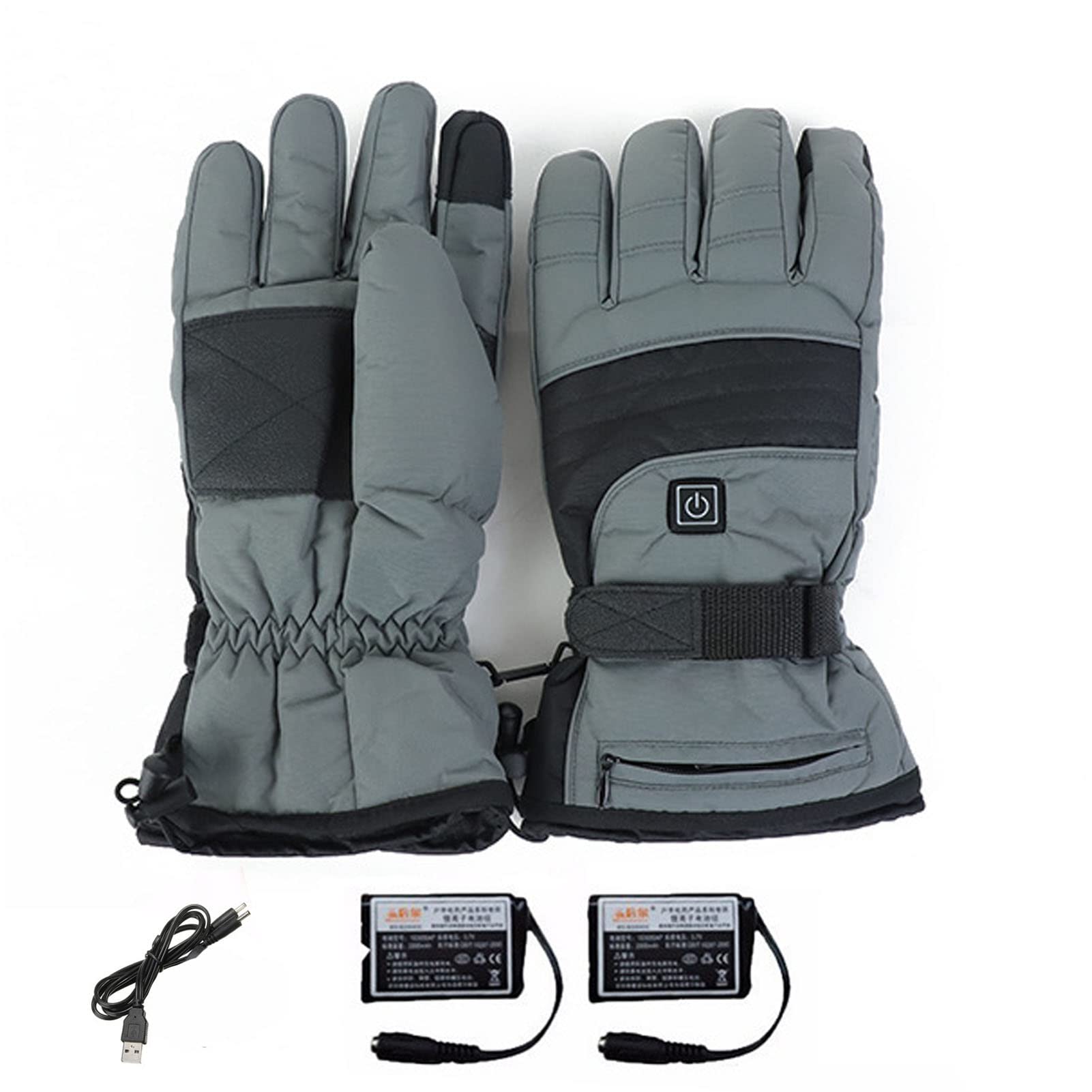 Gants chauffants pour moto et randonnée avec batteries incluses