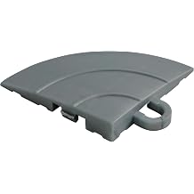 Swisstrax 12 Series Corners for 12 Series Interlocking Garage Floor Tiles, 4 Pack Slate Grey