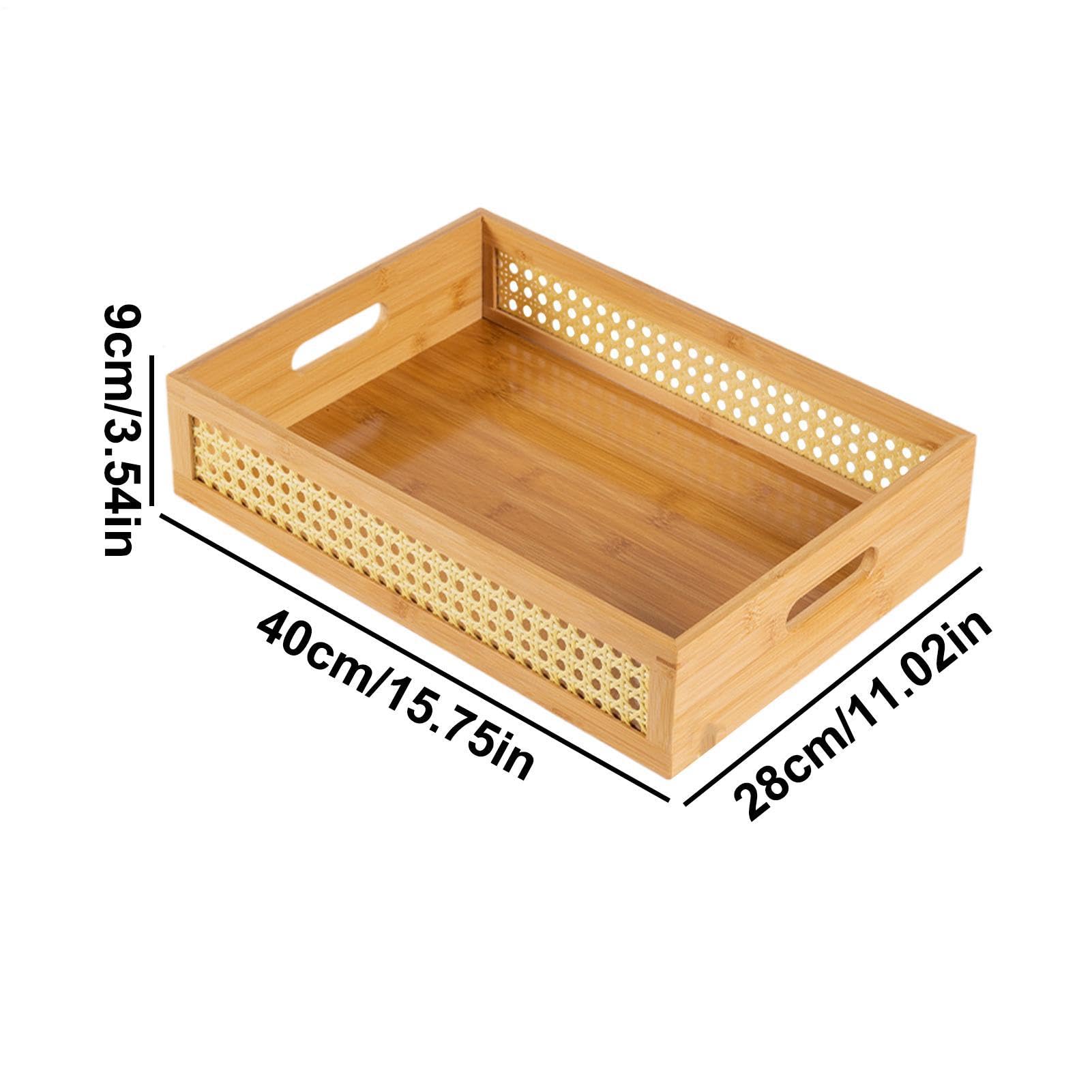 Casella di stoccaggio di Rattan, cestini di stoccaggio rattan naturale Boho