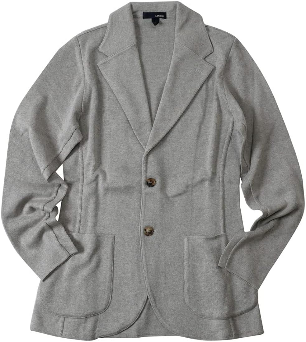 Amazon | LARDINI ラルディーニ メンズ コットンニット ジャケット