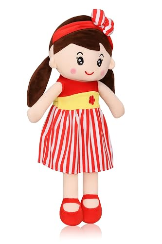 Fun4you Adorable Pink Soft Doll for Girls | Plush Stuffed Baby Toy | Cute Baby Character | Cuddly Kids Gift | Huggable Fabric | Birthday Return Present for Toddlers | Room Decor