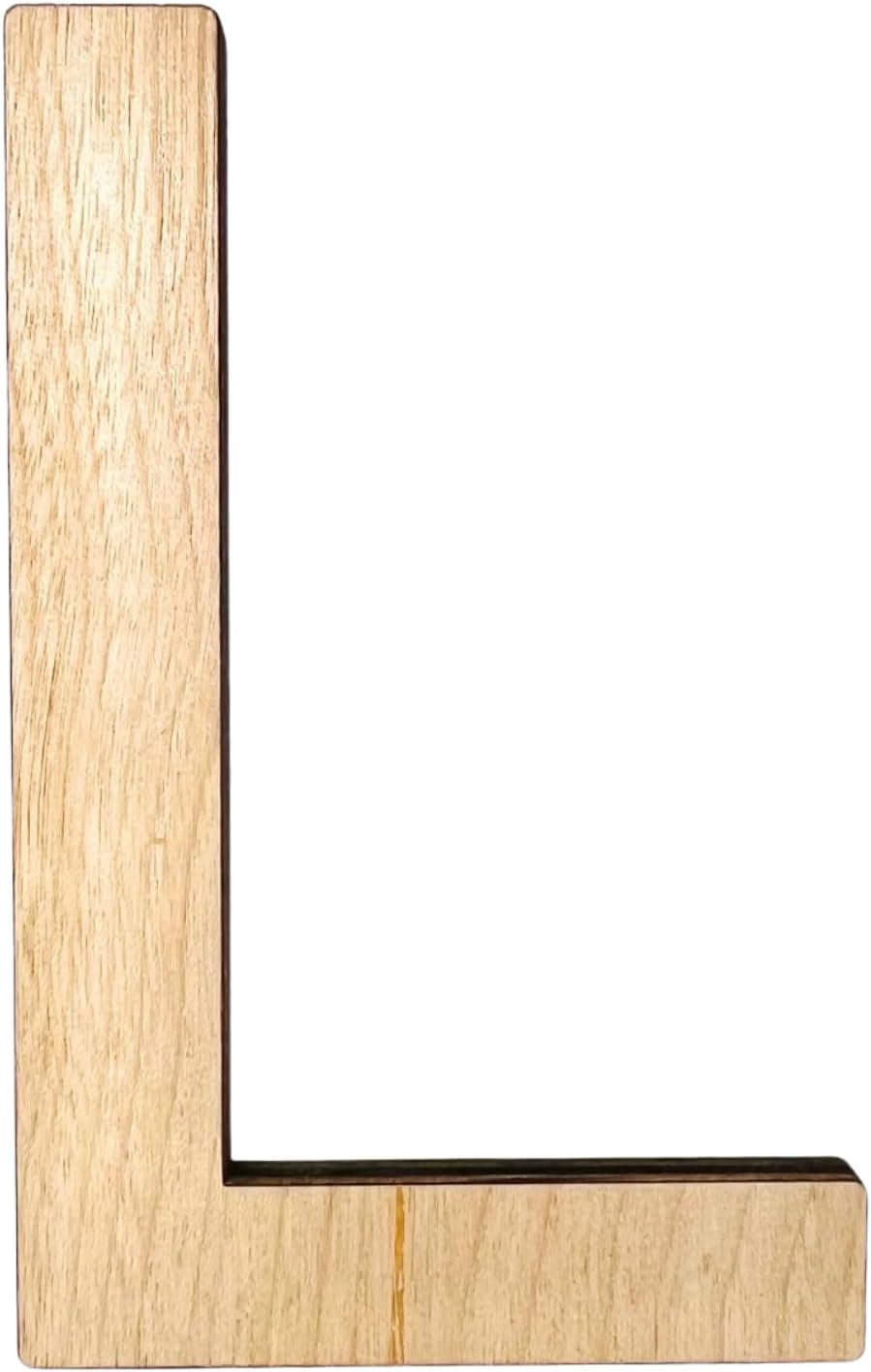 (Arial) Letters, Unfinished Wooden Letters, Sturdy and Durable, Paintable Birch Craft Alphabet (18in Tall, 1-4in Thick,Letter L)
