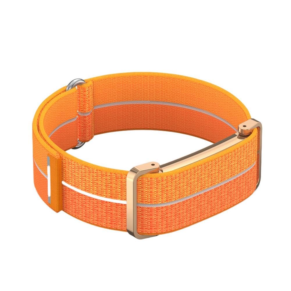 EIRZNGXQ Nylon Band Replacement for Google Fitbit Air, Soft Breathable Adjustable Band Replacement Strap for Women Men (Feather Orange 1pcs)