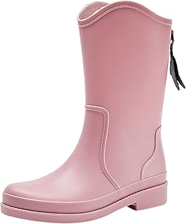 ENVEZ Rain Boots For Women Waterproof Wide Calf Rubber...