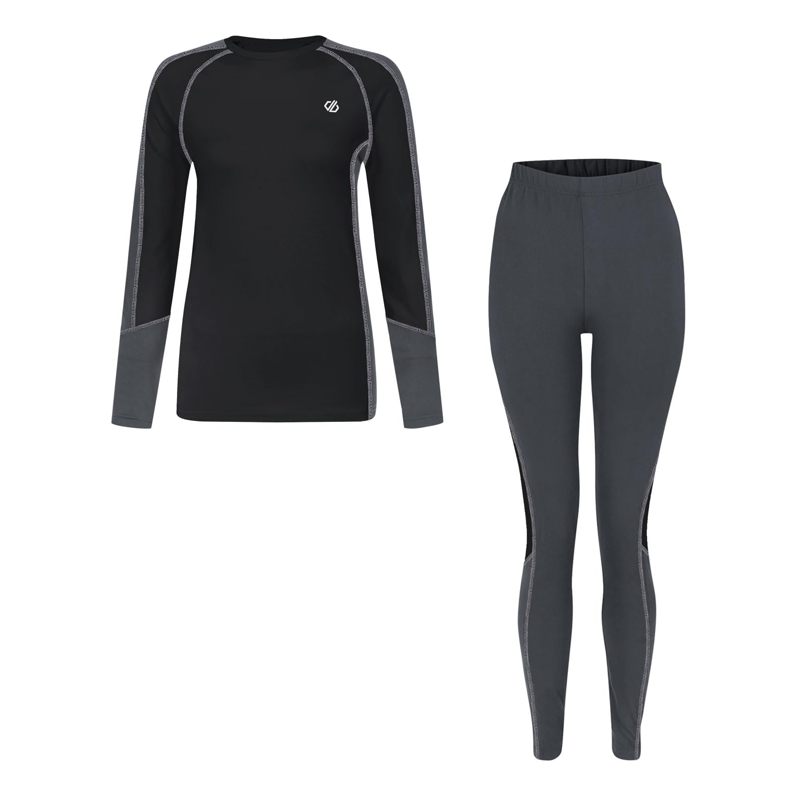 Dare2B Womens Exchange III Base Layer Set with advanced Q-Wic+ technology, perfect for Wintersports & Outdoors